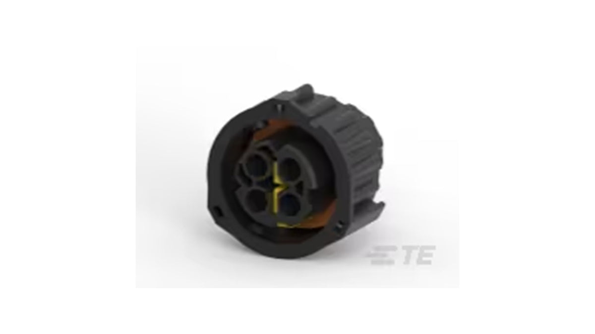 1-1813099-1 Circular DIN Conn 2.5MM SOCKET HSG ASY BLACK 4