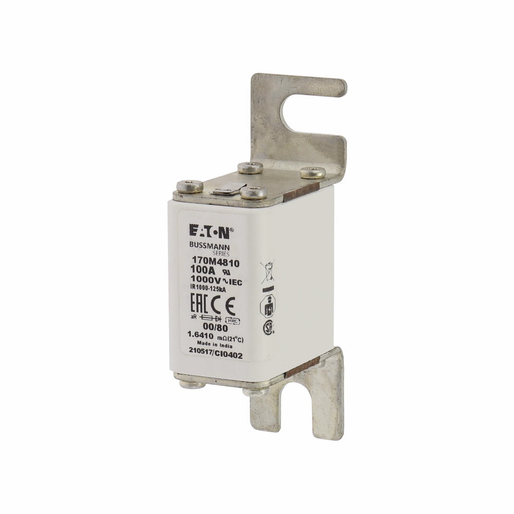 Fuse size 00,1000V (IEC), 100A fuse