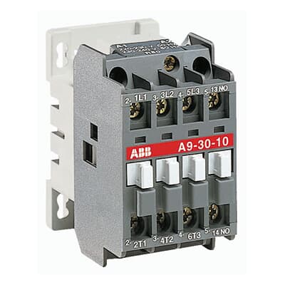 1SBL161001R8101 - 3 POLE CONTACTOR, 24V 50/60HZ, 5.5KW (AC-3), 3NO, 1NC AUXILIARY CONTACT