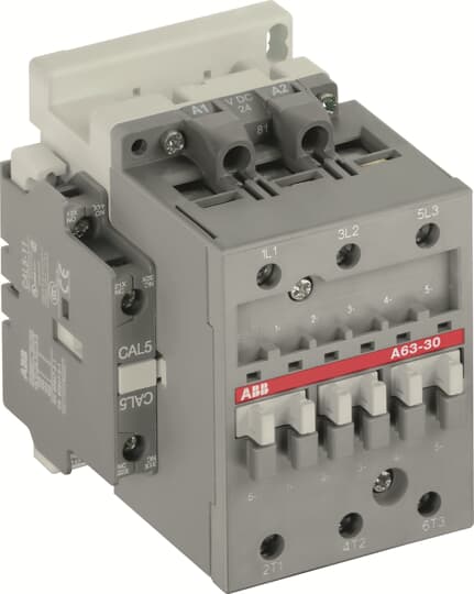 1SBL371001R8611 - 3 POLE CONTACTOR, 400-415V 50HZ / 415-440V 60HZ, 30KW, 3NO, 1NO+1NC AUXILIARY CONTACTS