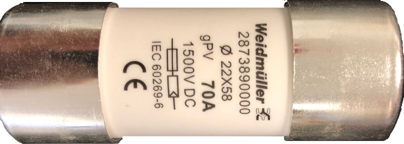 2873890000 FUSE WSFL 22X58 70A 1500VDC g