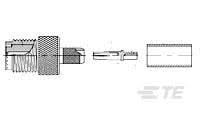 5-1814819-1 M-UHF Str Jk Hex Nickel Pltd RG58C/U 14