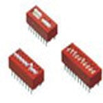 78F02T DIP Switches/SIP Switches 2PST Raised Slide 2 pos