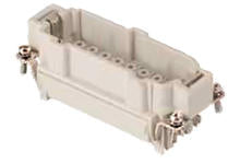 936010282 GWconnect Crimp Contact Insert, Male, 16-Pole, 16A, Numbered 17-32, for Crimp Contacts, Size 16B «77x27»