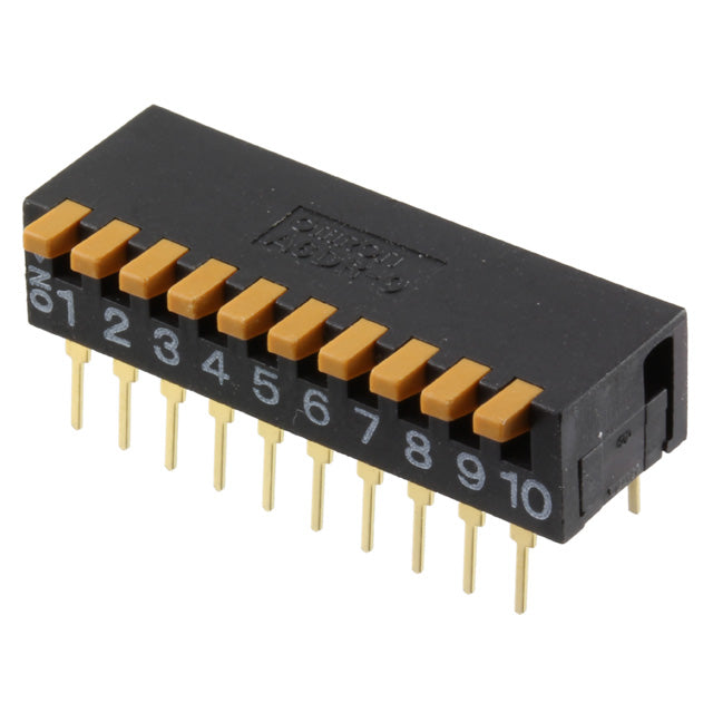 A6DR-0100 DIP Switches / SIP Switches 10 PN SEALD SIDE ACT