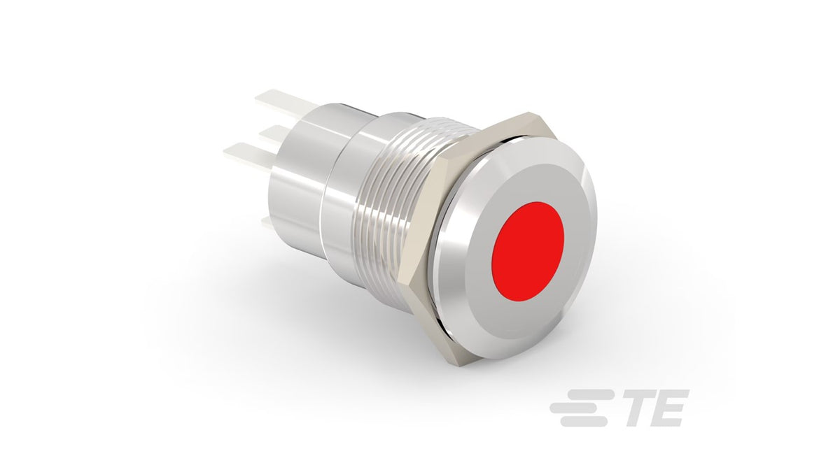 AV1910D324Q04 Pushbutton SW AV19 SPM 5A SPOT LED RED 24V
