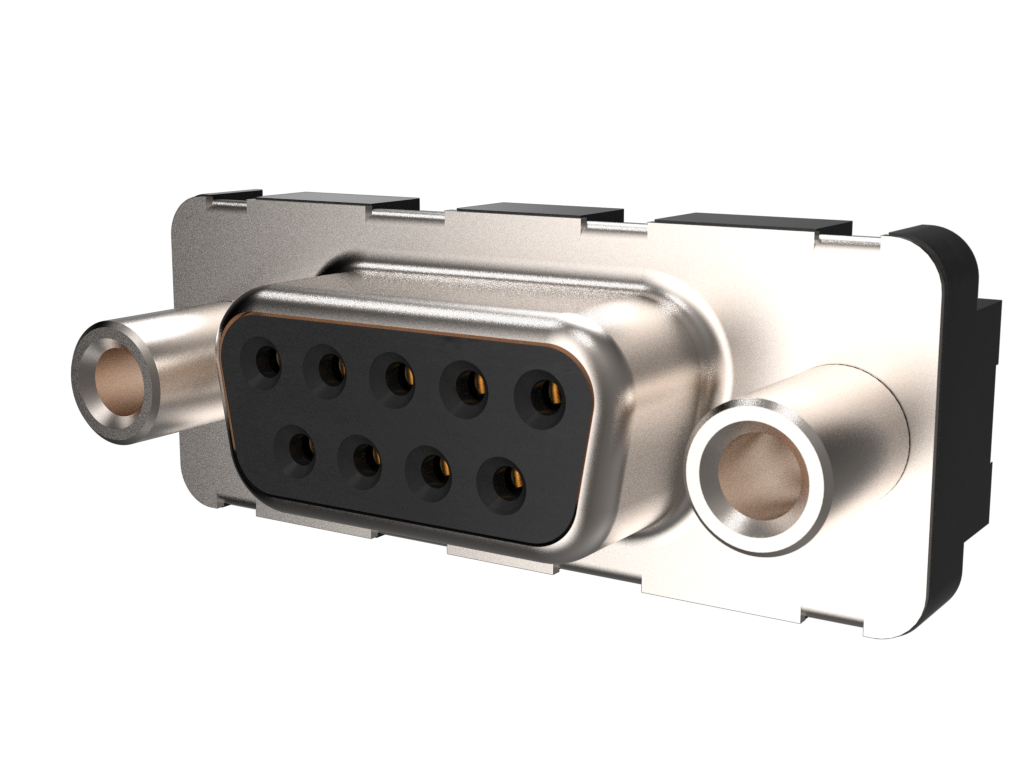 D09S33E4GX00LF D-SUB STANDARD CONNECTORS RIGHT ANGLE 9 WAY