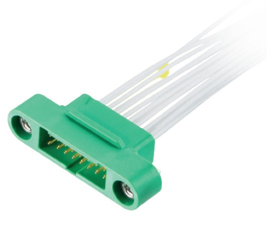 G125-MC11205M1-0150L 6+6 Pos. Male DIL 26AWG Cable Assembly 150mm sing