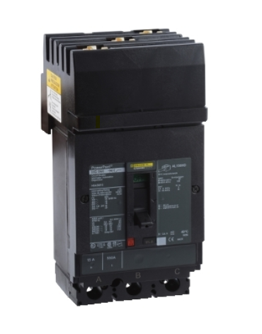 HGA36015 Circuit breaker, PowerPacT H, 15A, 3 pole, 600VAC, 18kA, I-Line, thermal magnetic, 80%, ABC