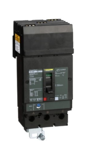 JGA36250 Circuit breaker, PowerPacT J, 250A, 3 pole, 600VAC, 18kA, I-Line, thermal magnetic, 80%, ABC