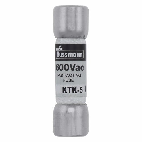 KTK-5 FUSE, CARTRIDGE, 5A, 10X38MM, FAST ACTING