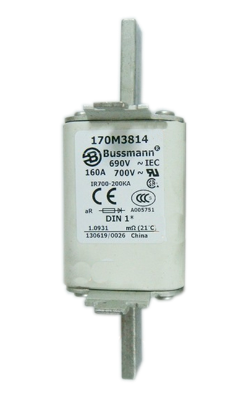 Fuse size 1, 690 Vac (IEC)700 Vac (UL), 160A fuse