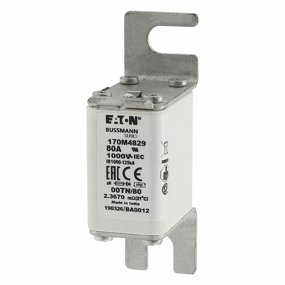 Fuse size 00,1000V (IEC), 80A fuse A