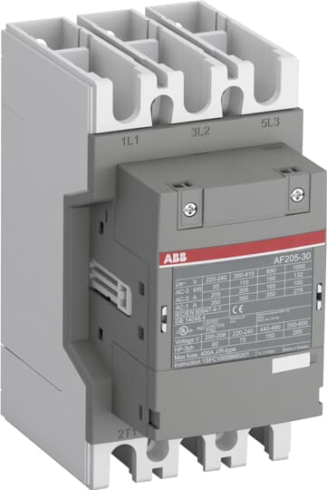 1SFL527002R1300 - AF205-30-00-13 CONTACTOR 3P 110KW 205A AC3, COIL 100-250V50/60HZ 100-250VDC