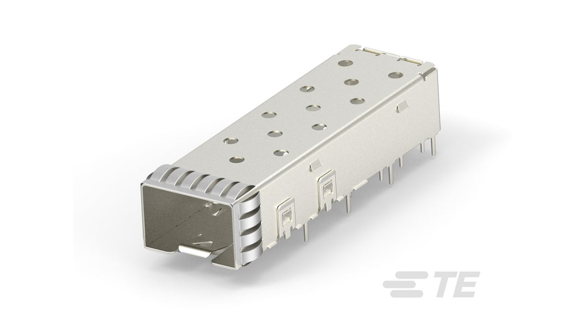 2007194-1 SFP+ 1x1 Cage Assembly  PCI  Solder Tail
