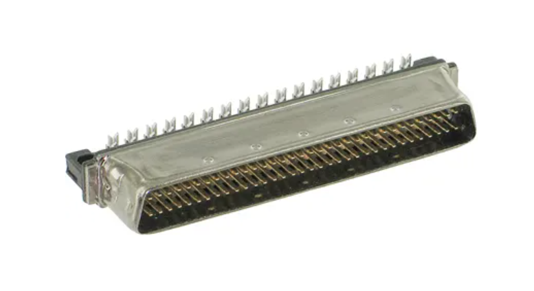 5750913-7 I/O Connectors CABLE PLUG 68P w/lacing covers blk