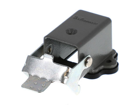 7803.6204.0 GWconnect STD - Standard, Single Lever Bulkhead Mount Housing, Die-cast Aluminum, with 1 Lever, Right Angle, with Gasket, Size 3A «21x21», Grey