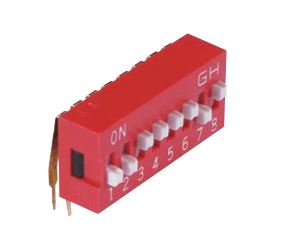 78C04SRAT Slide Dip Switch  4 Switches  SPST