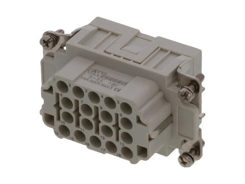 936010283 GWconnect Crimp Contact Insert, Female, 18-Pole, 16A, for Crimp