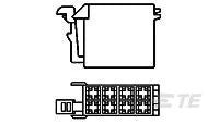 962189-1 Automotive Connectors HSG CAP 2X04P