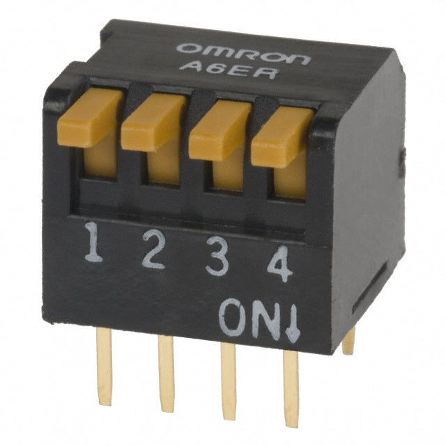 A6ER-3101 Piano Dip Switch / 1 Switches  3PST  On-off