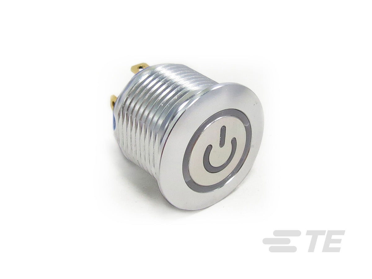 AV1610P124R04 Pushbutton SW AV16 SPM 0.4VA POWER LED WHITE 24V