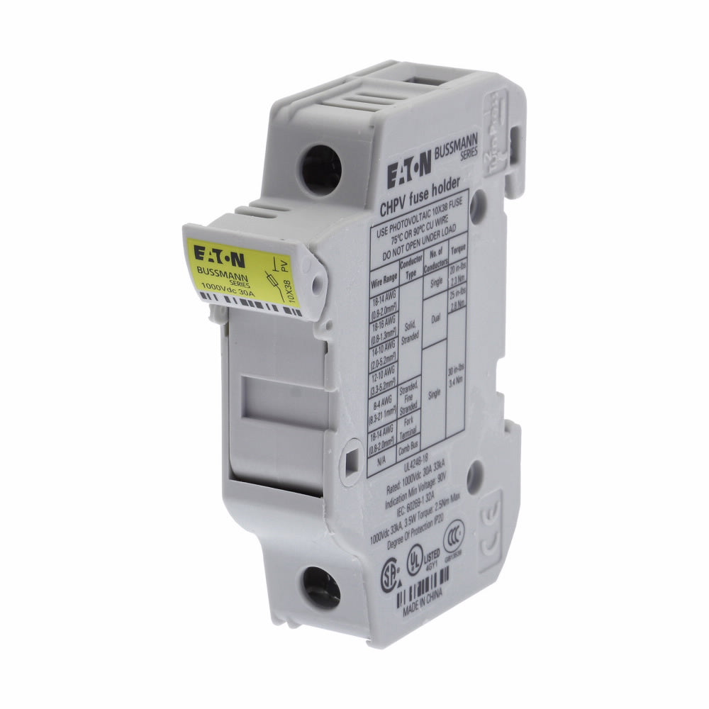 CHPV1I FUSE HOLDER CART 1000V 30A DIN with indicator
