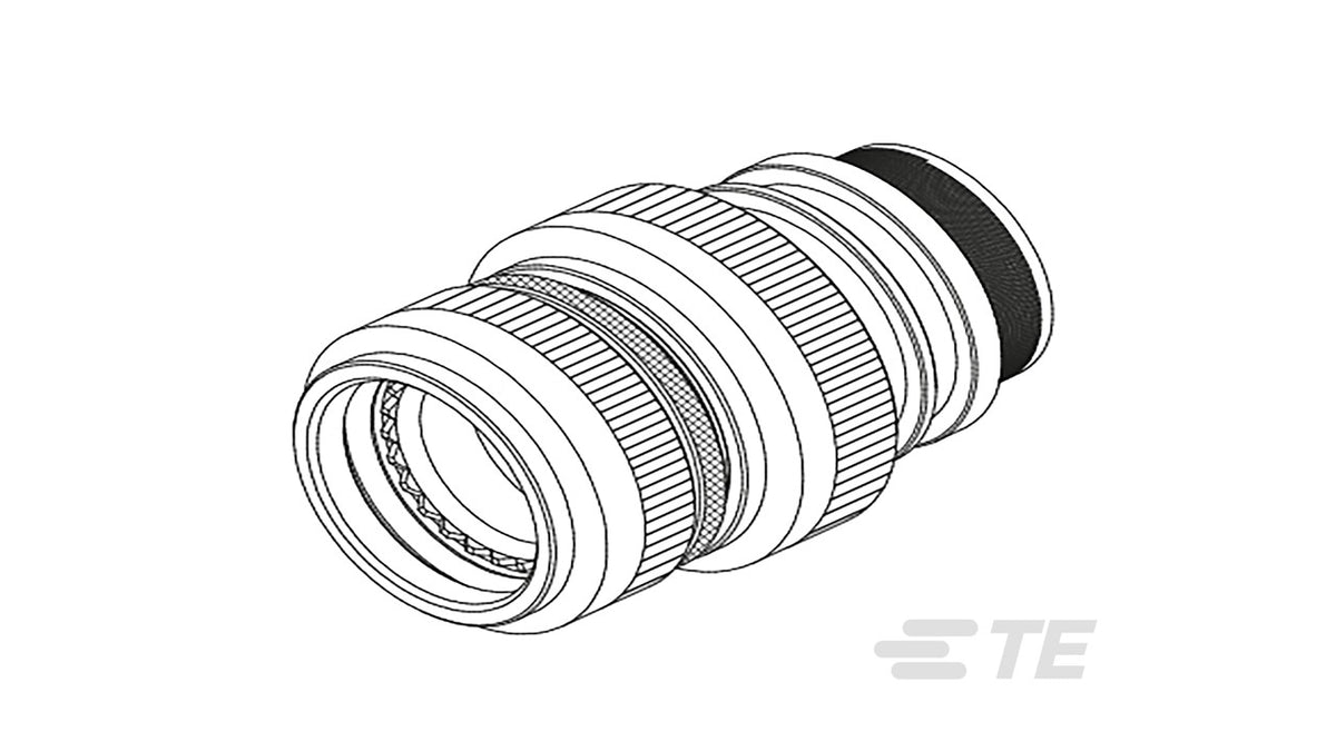 CW3883-000 Circular MIL Spec Backshells STXR40AZ00-1212BI