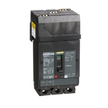HDA36150 Circuit breaker, PowerPacT H, 150A, 3 pole, 600VAC, 14kA, I-Line, thermal magnetic, 80%, ABC