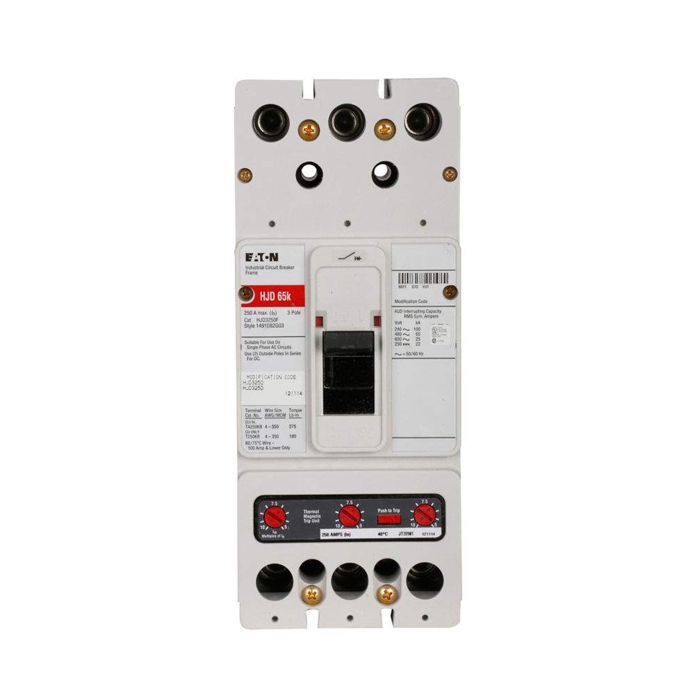 JD3175 Eaton Series C complete molded case circuit breaker