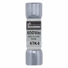 KTK-8 FUSE, CARTRIDGE, 8A, 10X38MM, FAST ACTING