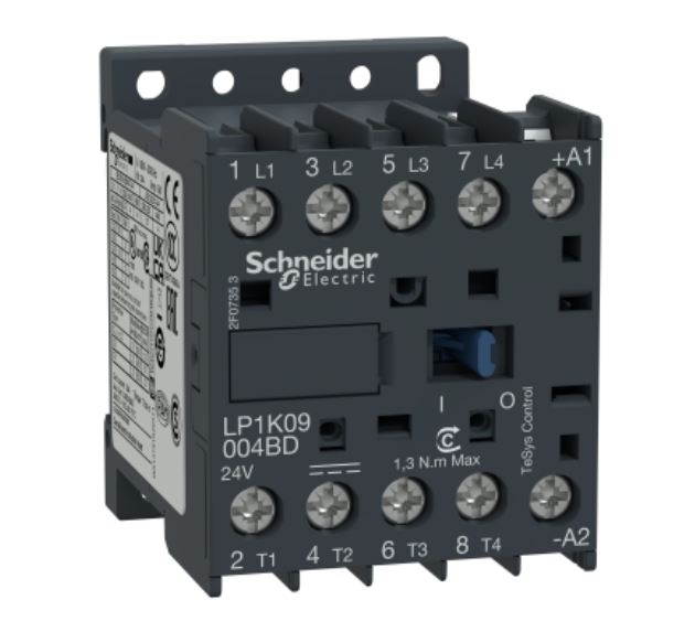 LP1K09004BD CONTACTOR 4P VIS 24V DC SG