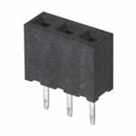 M22-7130342 3 Pos. Female SIL Vertical Throughboard Conn.