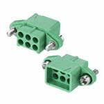 M300-2240696F2 3+3 Pos. Female DIL Cable Housing Jackscrews