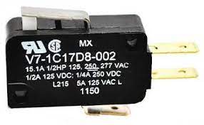 V7-1C17D8-002 Switches 15 A @ 277 VAC Strght Lever Actutor